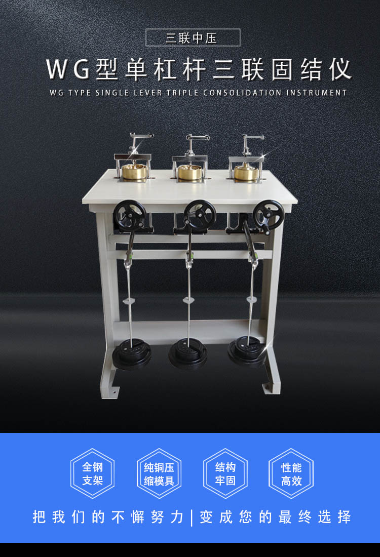 WG型单杠杆三联固结仪 （中压）