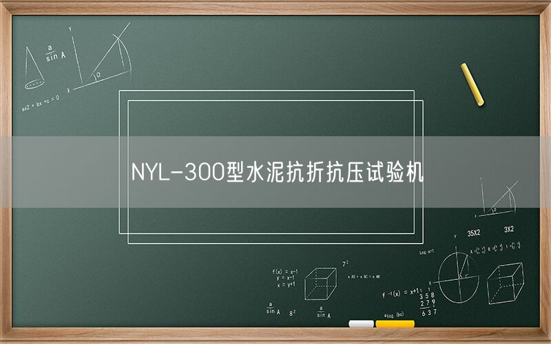 NYL-300型水泥抗折抗压试验机(图1)